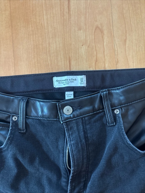 Abercrombie & Fitch Denim - Abercrombie & Fitch Jeans Women Super Skinny Ankle High Rise Black Size 33(16L)